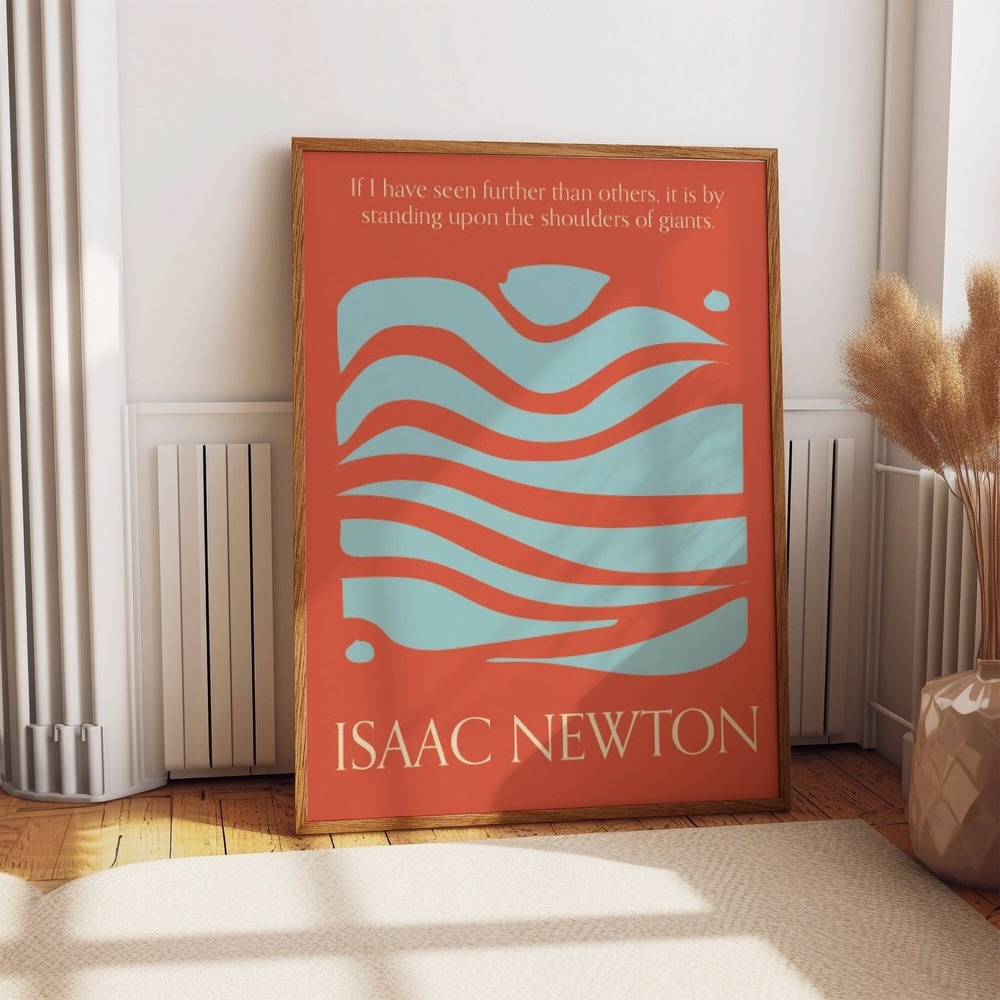 Motivational Quote Wall Art Of Isaac Newton